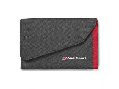 Кошелек Audi Sport Wallet, Black/Red, артикул 3151600400