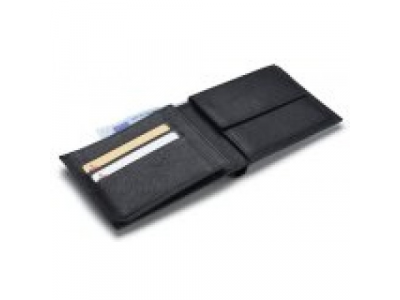 Кожаный кошелек унисекс Volkswagen Unisex Leather Wallet, Black