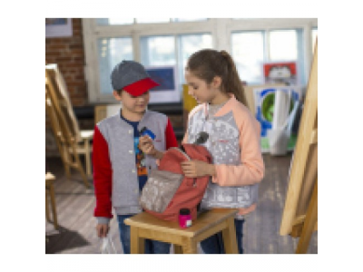 Рюкзак для девочек Toyota Girls Backpack, Grey-Pink, артикул TMDR15G040