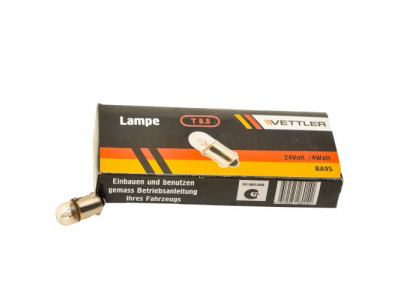 Лампа 24 V 4 W повторит, подсв фары BA9S VETTLER от VETTLER Лампа 24 V 4 W повторит, подсв фары BA9S VETTLER