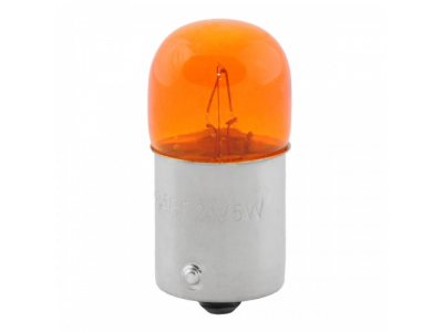 Лампа накаливания RY5W 24v5w (BA15s) yellow от KRAFT Лампа накаливания RY5W 24v5w (BA15s) yellow