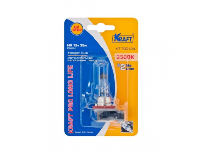 Автолампа H8 12v35w (PGJ19-1) Kraft Pro Long Life от KRAFT Автолампа H8 12v35w (PGJ19-1) Kraft Pro Long Life