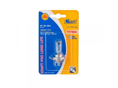 Автолампа H7 12v55w (PX26d) Kraft Pro Long Life от KRAFT Автолампа H7 12v55w (PX26d) Kraft Pro Long Life