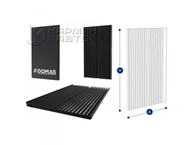 DOMAR dk5075 брызговик 650х700 антиспрей, с комплектом крепежа