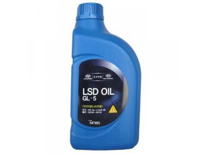 HYUNDAI 90 GL-5 LSD SAE (1л) трансм. масло для гипоидных передач от MOBIS HYUNDAI 90 GL-5 LSD SAE (1л) трансм. масло для гипоидных передач